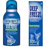 Set of 2 - Deep Freeze Pain Relief Cold (Spray + Gel ) - SOOTHING PAIN RELIEF - Fast acting relief from sprains, strains, minor sports injuries, muscle and joint pain ( spray 150ml + Gel 35g )
