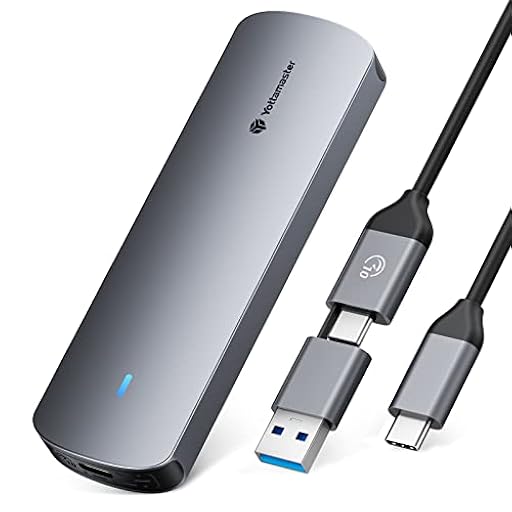 Yottamaster Carcasa SSD M2 NVMe, Aluminio USB3.2 Gen2 10Gbps M.2 NVMe SATA SSD Apoyo 2230/2242/2260/2280 - Instalación sin Herramientas Amplia Compatibilidad con Windows, Linux y Mac | Ya disponible en tu tienda friki favorita! En mundofriki.es!