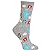 Hot Sox Women's Nurse and Doctor Medical Crew Socks, Grey