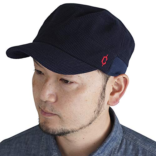 [クレ] ワッフル リブ スウェット ワークキャップ 帽子 大きいサイズ メンズ レディース キャップ XL ネイビー（Amazon）