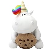PUMMELEINHORN PLÜSCH KEKS – Das niedliche Pummeleinhorn Stofftier ist ein süßer Spielkamerad für Kinder. Das Einhorn mit Cookie in der Hand eignet sich einwandfrei zum Kuscheln und Liebhaben.