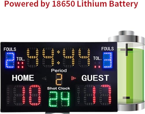 Marcador electrónico multifuncional para baloncesto de interior miniatura 5