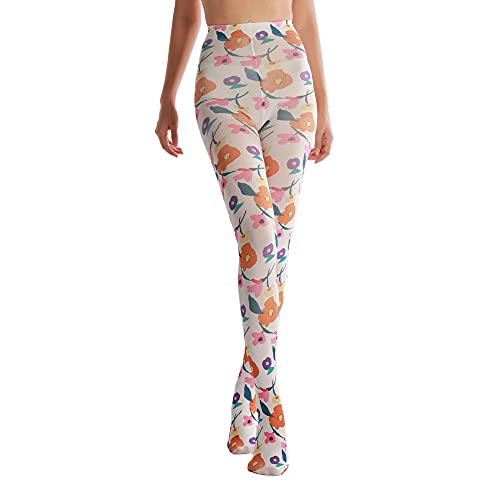 Image of Sahabowi Women Tights, Opaque High Waist Pantyhose, Vintage Control Top Stockings