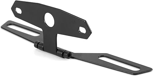 Miniatura 5 de ANKIA Soporte universal ajustable para placa de matrícula plegable para motocicleta Suzuki Ducati Honda (soporte de matrícula de motocicleta)