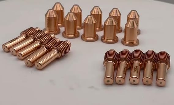 10Pcs 120574 Electrode and 10Pcs 120606 Nozzle for Hypertherm PMX 600 800 900 Plasma Consumables