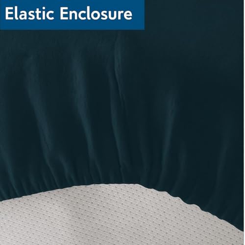 Image of 100% Waterproof Premium Cotton Feel Mattress Protector King Size, 72x78 Inches | Breathable and Hypoallergenic Ultra Soft Fitted Bed Protector Cover Fits Upto 10 Inches- King (TealGreen)