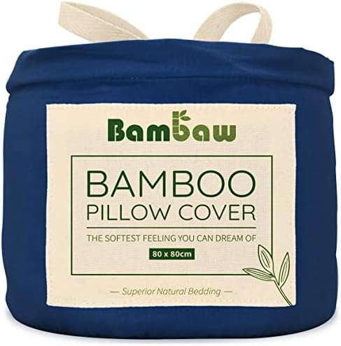 Dark Grey Pillow Cases 2 Pack | Standard Pillow Cases 50x75 cm | Grey Pillow Case | Bamboo Pillow Covers | Hotel Bedding | Cooling Pillow Cases | Grey Oxford Pillowcases 2 Pack | Bambaw