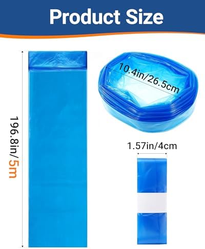 10 Pack Refill Bags Compatible with Diaper Genie, Litter Genie & Litter Locker, Extra 20% Longer Refill Bags for Diaper and Cat Litter Pails, Odor Lock & Plant Scented — view 7