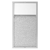 Range hood Filter with Light Lens Replacement for Broan R610027 SR610027 1568322 1568323 PM25WW PM25BL AL9245 Aluminum Mesh Grease Lens Range Hood Replacement Filter 7-5/8 x 14-1/8 x 3/8 Inch