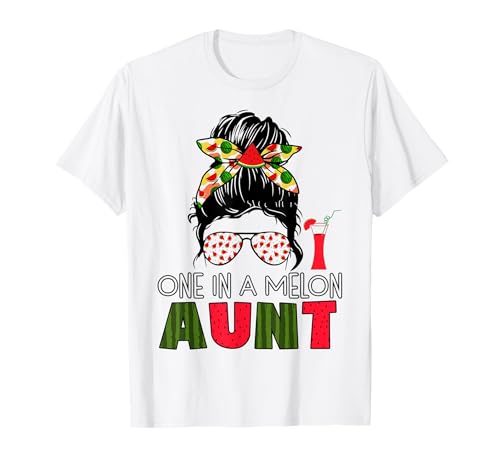 Family One In A Melon Aunt - Fiesta de cumpleaños a juego Camiseta
