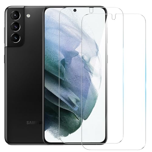 TENOC Screen Protector for Samsung Galaxy S21 Plus 2-Pack Clear 9H Tempered Glass Film Cover Sensor Protection Case Friendly for 6.7 inch