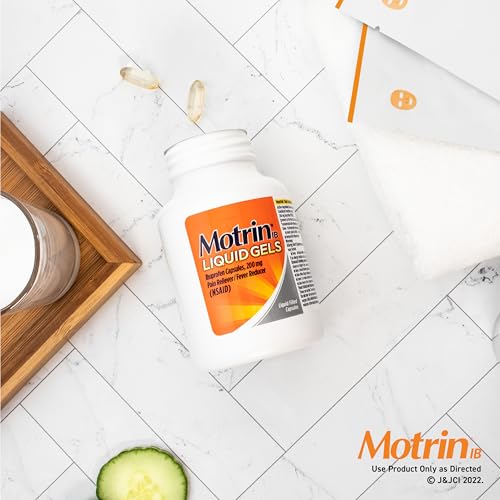 Motrin 300450409805 Ib Liquid Gels, Ibuprofen 200 Mg, Pain Reliever & Fever Reducer Minor Arthritis Pain thumb #7