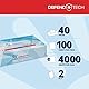 Papernet Defend Tech antibakterielles Kosmetiktuch (415938) | Weich & Stark | 2-lagiges Papiertuch aus reiner Zellulose | UV-behandelt gegen Bakterien | 40 Packungen mit je 100 Blatt 20 x 21cm