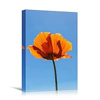 Canvas Wall Art Orange Flower Portraiture Colorful Floral Multicolor Photography Portrait Romantics - 12x18 inches