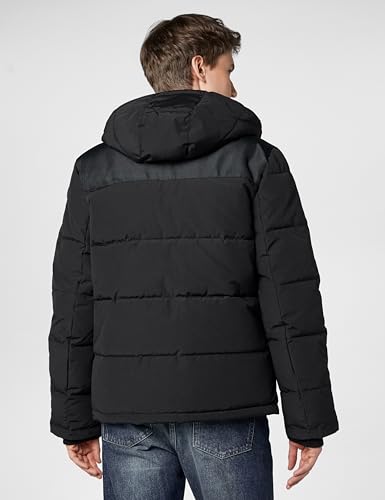 Image of DKNY Men's Mixed Media Quilted Puffer Jacket