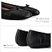 VBDB Tabi Black Comfortable Shoes for Women Wide Width Casual Shoes Split Toe Ballet Flats Light Weight Japanese Shoes Size 8.5
