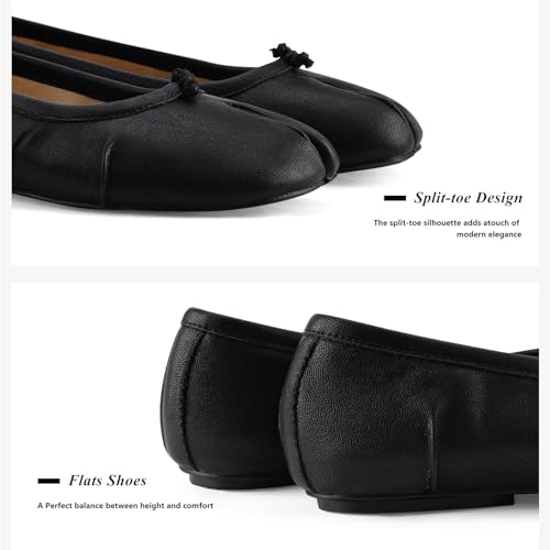 Tabi Ballet Flats for Women Dressy Casual Shoes Split Toe Wide Flats Light Weight Japanese Shoes2