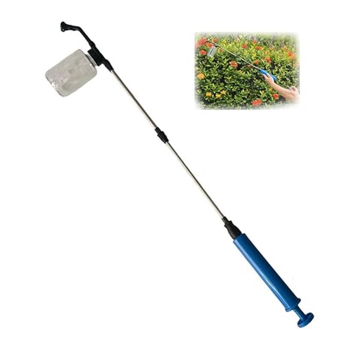 ガーデンダスター 粉末散布器 - 植物用携帯型粉剤散布機 珪藻土ディスペンサー 多機能温室園芸用 受粉ツール パウダーアプリケーター イチゴ ピーマン トマト 野菜 花 果樹 屋内屋外兼用 (500ml 伸縮式)