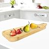 Tabla de bambú con asa para servir pan, carne, frutas y quesos, tabla de cortar y bandeja colgante para decoración (L14.13" x W4.75") 6