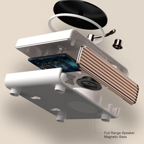 Głośnik Tyenaza z odtwarzaczem Bluetooth, jakość dźwięku Vintage HIFI Kolorowe światło Mały głośnik do domowej sypialni, biura i samochodu (-2610240257211)
