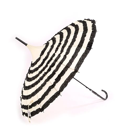 Parapluie pliant femme contre soleil et pluie à motif floral chic