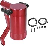 Aramox Oil Catch Tank, Oil Catch Can Kit Z Bracket Billet Aluminium Rot Ersatz für Challenger 2011-2021 6.4L