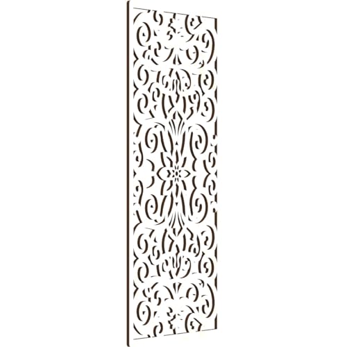 Image of Buel Decorative Pierced Fretwork Wood Wall Panels, 13 3 /8 inchW x 34 3 /8 inchH x 1 /4 inchT, Birch