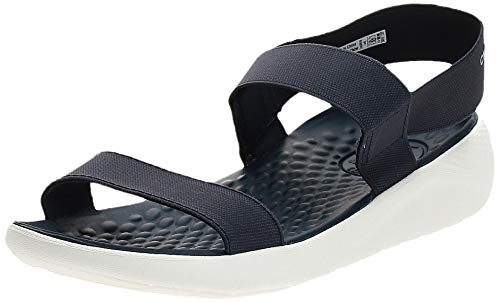 Sandália, Crocs, Literide Sandal, Navy/White, 36, Feminino