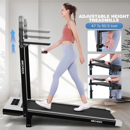 Image of FUNMILY Walking Pad Treadmill with 12% Incline & Handlebar, 3.5HP Foldable Compact Under Desk Treadmills for Home /Office /Gym, 350+lb Capacity, Shock Absorption