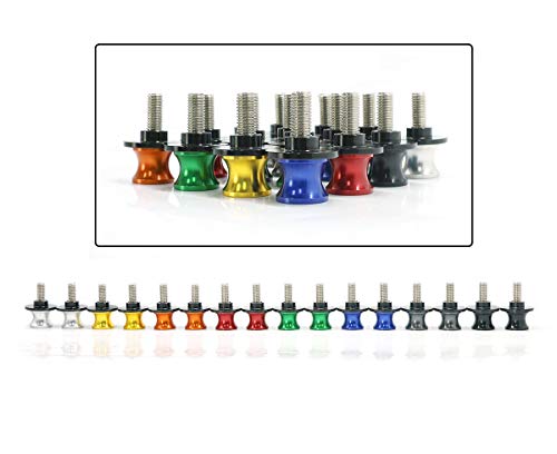 2Pcs 6Mm M6 Motorcycle Swingarm Spools Sliders Cnc Swing Arm Stand Screw For Yamaha Yzf R1 R3 R6 R25 R1000 #TOP2