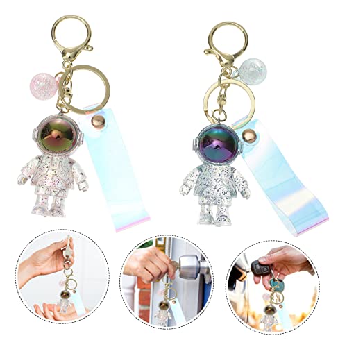 GALPADA 4 Pçs Porta-Homem Do Espaço Espaço Casal Astronauta Bolsa De Pendurar Chave Bolsa De Desenho