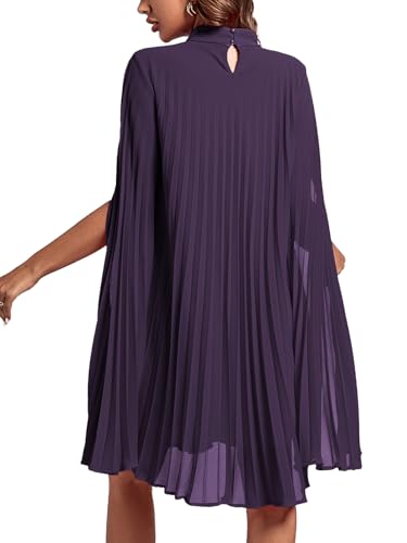 Image of Rooscier Women's Cloak Sleeve Party Midi Dress