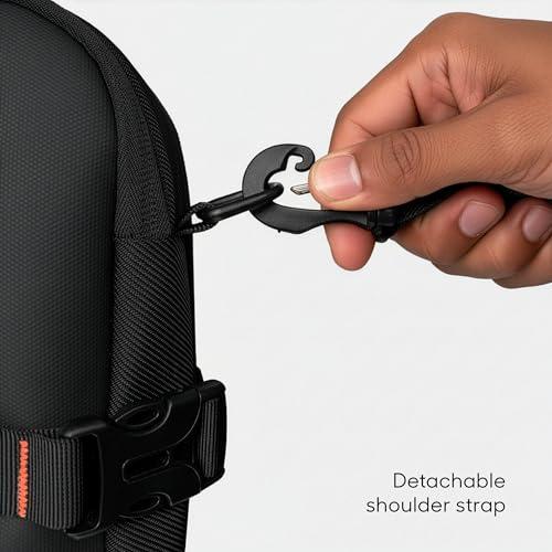 Maletín messenger para laptop hasta 16 pulgadas negro miniatura 6