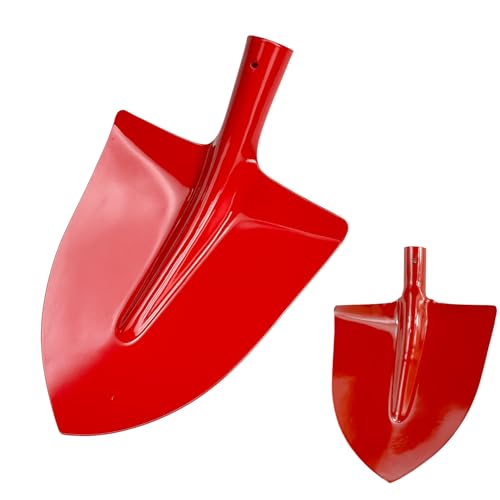 CRISALIDE® Badile a Punta in Acciaio Temperato – Pala da Giardinaggio Professionale Arancione – Leggera e Resistente, Ideale per Neve, Terra e Detriti – Manico non incluso