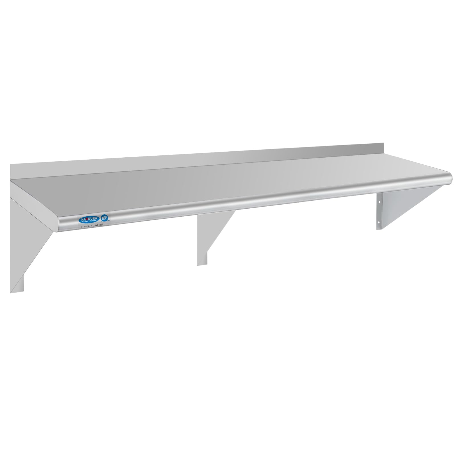 HARDURA Stainless Steel Shelf 12" x 72", 320lb