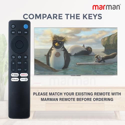 Image of marman Compatible with Mi Redmi Fire Tv Remote Control L32R8-FVIN L43R8-FVIN Models Original Suitable for HD Ready LED Smart Android Television Without Voice Command and Google Assistant