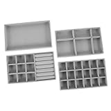 Photo Gallery healifty 4 pezzi vassoi gioielli impilabili in grigio organizer e contenitori gioielli per comò e mensole Photo Gallery healifty 4 pezzi vassoi gioielli impilabili in grigio organizer e contenitori gioielli per comò e mensole