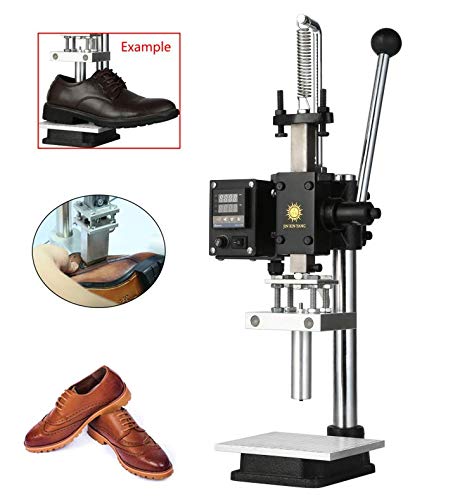 YUNSHINE 220V Leather Bronzing Creasing Machine hot foil Stamping Machine Leather embossor Hot Press Internal Position (Press Board Size:10x13cm)