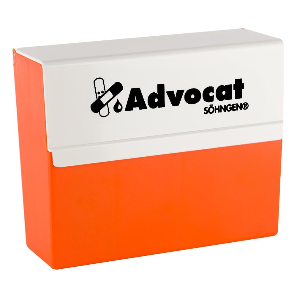 SÖHNGEN Erste-Hilfe-Koffer Advocat DIN 13169, Wandhalt., Pflasterspender, orange aus Kunststoff, Art.-Nr. 367000 | Verbandskasten | Notfallkoffer | Erste Hilfe Kasten