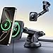 ESR for Qi2 15W MagSafe Car Mount Charger, for MagSafe Car Charger, Suction Cup Magnetic Wireless Car Charging, Dashboard Car Phone Mount for iPhone 17/16/15/14/13/12, S25, Pixel 10, Fast Charging