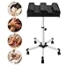 FFanhia Pedicure Manicure Footrest 19-27 Inch Adjustable Pedicure Stool Foot Rest Stool with Wheels for SPA Beauty Technician Nail Salon Equipment