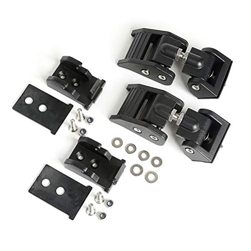 Rugged Ridge | Hood Catch Kit Textured Black | 11210.18 | Fits 1997-2006 Jeep Wrangler TJ