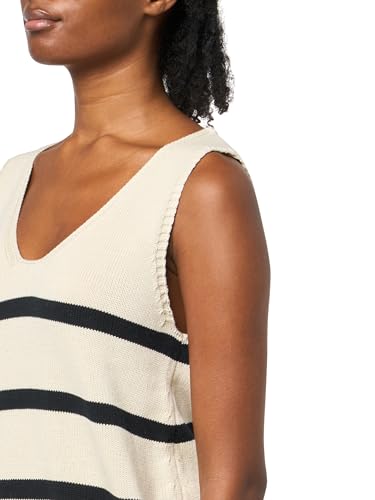 DKNY Women's Striped Sleeveless Jeans Sweater3