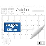 2026 Calendar Wall Calendar from July 2025 to December 2026,18 Months Wall Hanging Calendars with Thick Paper for Office Home School(White,14.7x11.5 inch)