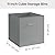 StorageWorks Gray Storage Cubes, 11 Inch Cube Storage Bins with Handle, Cube Storage Organizer Bins for Shelves and Closet, Collapsible Storage Bins, 4-Pack