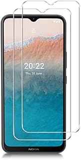 KP TECHNOLOGY {2 PACK} Nokia C21 Plus Premium Quality Genuine Tempered Glass Explosion & Shatter Proof Screen Protector Guard Cover for Nokia C21 Plus