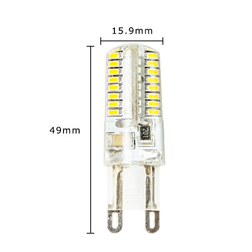 10 pezzi G9 4W 3014 SMD 64 LED bianco caldo della