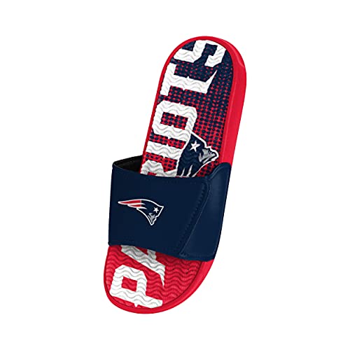 FOCO New England Patriots NFL Mens Gradient Wordmark Gel Slide - S3