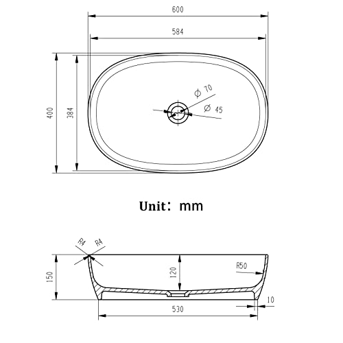 Esop Bathroom Vessel Sinks Green Vessel Sink Transparent Above Counter Bathroom Sinks 23.62*15.75*6.3 In Resin Bathroom Vessel Sink With Black Pop-Up Drain Combo #TOP5
