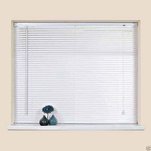 PVC Venetian Blind Blinds Easy Fit Curtains Trimmable Fittings Windows Treatment Shutters Twist Open Close White, 120x210 (Long Drop)
